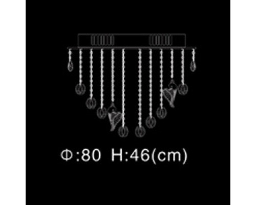 Сделать заказ Накладная люстра Illuminati MX102772-24A| VIVID-LIGHT.RU