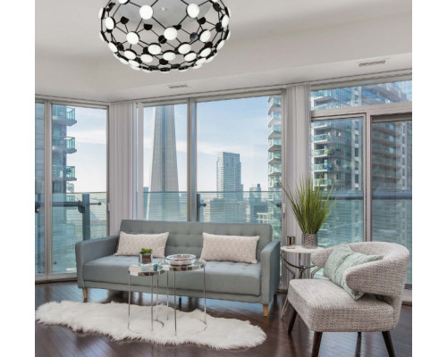 Сделать заказ Накладная люстра iLedex 8327 CR+WH| VIVID-LIGHT.RU