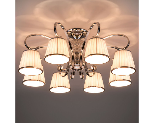 Купить Накладная люстра Eurosvet 60088/8 хром| VIVID-LIGHT.RU