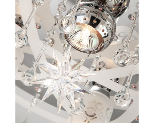 Купить Накладная люстра Eurosvet 70202/7 хром/синий+красный+фиолетовый| VIVID-LIGHT.RU