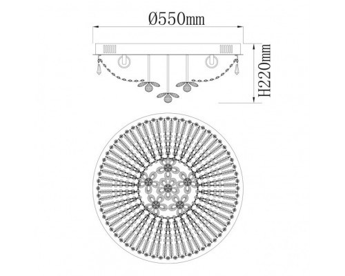 Заказать Накладная люстра DeMarkt 366012906| VIVID-LIGHT.RU