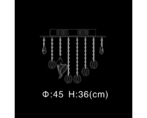 Купить Накладная люстра Illuminati MX102772-9A| VIVID-LIGHT.RU