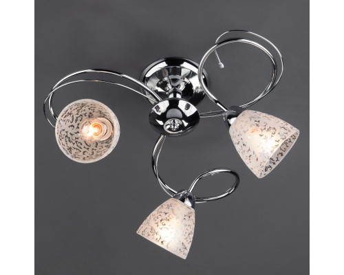 Купить Накладная люстра Eurosvet 30130/3 хром| VIVID-LIGHT.RU