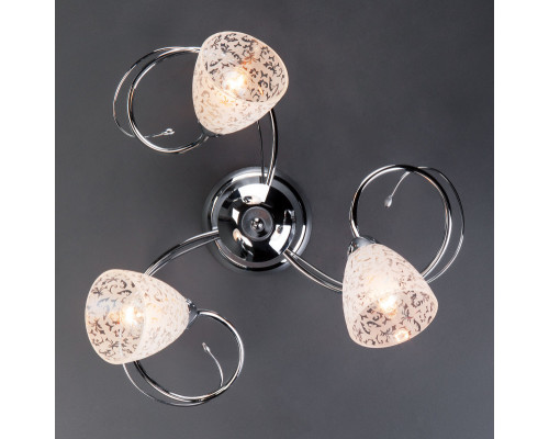 Купить Накладная люстра Eurosvet 30130/3 хром| VIVID-LIGHT.RU