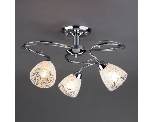 Купить Накладная люстра Eurosvet 30130/3 хром| VIVID-LIGHT.RU