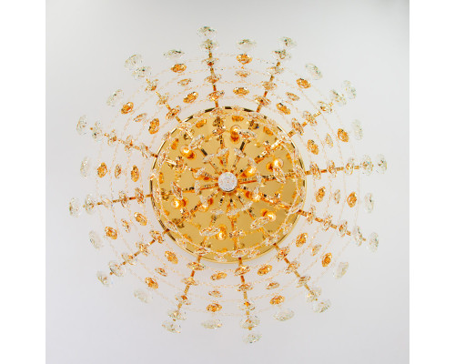 Сделать заказ Накладная люстра Eurosvet 10081/12 золото/прозрачный хрусталь Strotskis| VIVID-LIGHT.RU