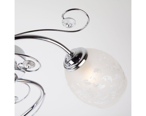 Заказать Накладная люстра Eurosvet 9677/3 хром| VIVID-LIGHT.RU