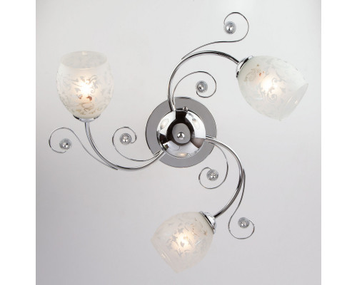 Заказать Накладная люстра Eurosvet 9677/3 хром| VIVID-LIGHT.RU