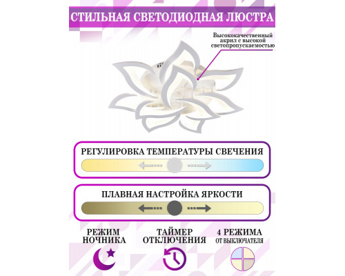 Оформить заказ Накладная люстра Natali Kovaltseva LED LAMPS 81224| VIVID-LIGHT.RU