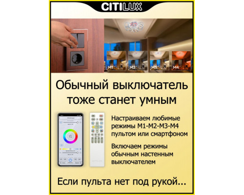 Сделать заказ Накладная люстра Citilux CL229A151E| VIVID-LIGHT.RU