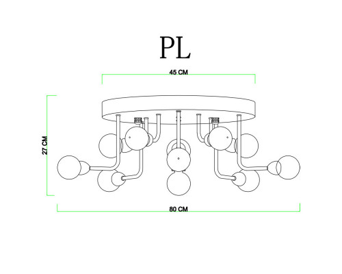 Оформить заказ Накладная люстра Divinare 3360/15 PL-11| VIVID-LIGHT.RU
