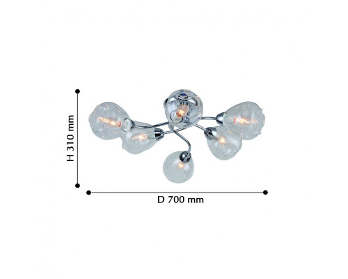 Сделать заказ Накладная люстра F-Promo 2340-6U| VIVID-LIGHT.RU