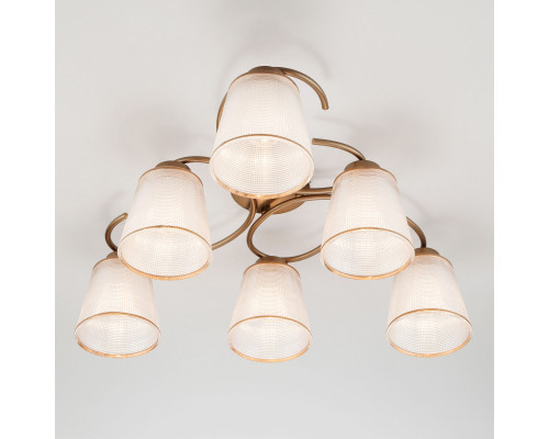 Оформить заказ Накладная люстра Eurosvet 60075/6 античная бронза| VIVID-LIGHT.RU