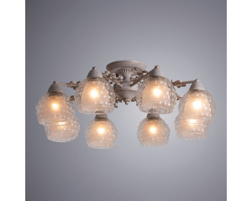 Оформить заказ Накладная люстра ARTE Lamp A7695PL-8WG| VIVID-LIGHT.RU