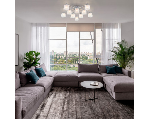 Сделать заказ Накладная люстра Eurosvet 30162 хром| VIVID-LIGHT.RU