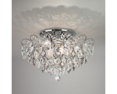 Заказать Накладная люстра Eurosvet 10081/6 хром/прозрачный хрусталь Strotskis| VIVID-LIGHT.RU