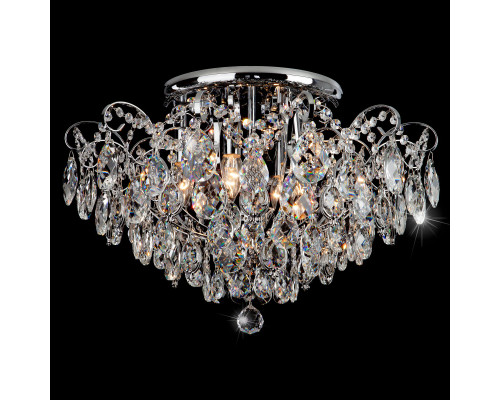 Заказать Накладная люстра Eurosvet 10081/6 хром/прозрачный хрусталь Strotskis| VIVID-LIGHT.RU