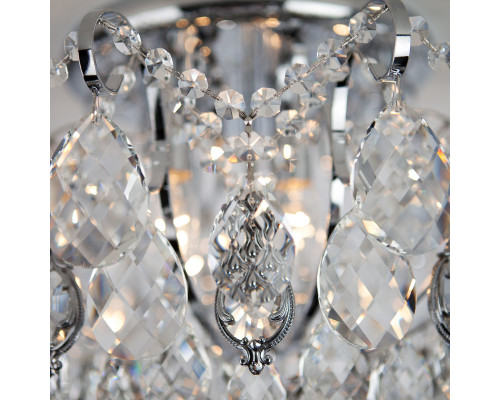 Заказать Накладная люстра Eurosvet 10081/6 хром/прозрачный хрусталь Strotskis| VIVID-LIGHT.RU