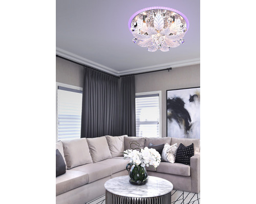 Купить Накладная люстра Eurosvet 80111/8 хром/синий+красный+фиолетовый| VIVID-LIGHT.RU