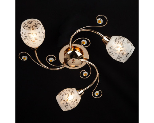 Сделать заказ Накладная люстра Eurosvet 9677/3 золото| VIVID-LIGHT.RU