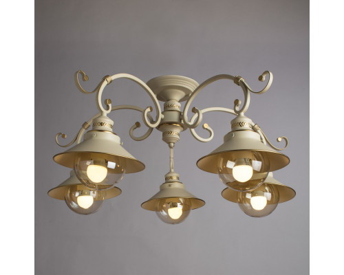 Оформить заказ Накладная люстра ARTE Lamp A4577PL-5WG| VIVID-LIGHT.RU