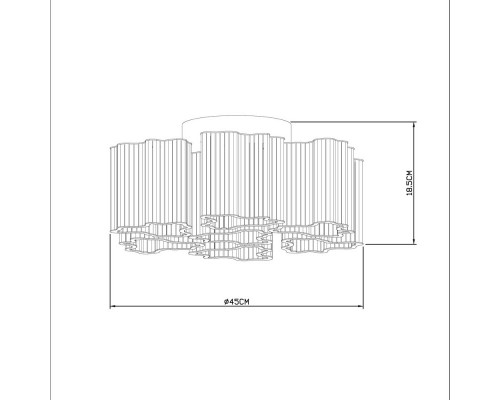 Оформить заказ Накладная люстра ARTE Lamp A8567PL-7CL| VIVID-LIGHT.RU
