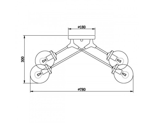 Сделать заказ Накладная люстра Vele Luce VL1872L08| VIVID-LIGHT.RU