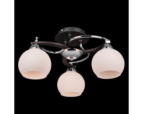 Купить Накладная люстра Eurosvet 9654/3 хром/венге| VIVID-LIGHT.RU