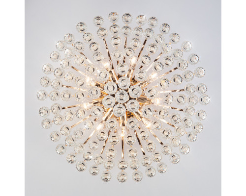 Оформить заказ Накладная люстра Eurosvet 3299/9 золото/прозрачный хрусталь Strotskis| VIVID-LIGHT.RU