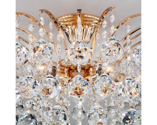 Заказать Накладная люстра Eurosvet 3299/6 золото/прозрачный хрусталь Strotskis| VIVID-LIGHT.RU