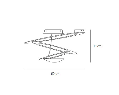 Сделать заказ Накладная люстра Artemide 1247010A| VIVID-LIGHT.RU