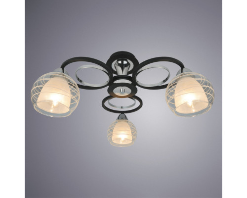 Оформить заказ Накладная люстра ARTE Lamp A1604PL-3BK| VIVID-LIGHT.RU