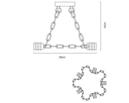 Купить Накладная люстра ARTE Lamp A9344PL-5BK| VIVID-LIGHT.RU