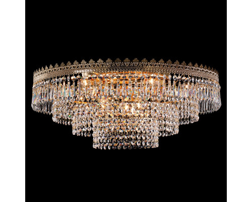 Заказать Накладная люстра Eurosvet 10078/10 золото/прозрачный хрусталь Strotskis| VIVID-LIGHT.RU