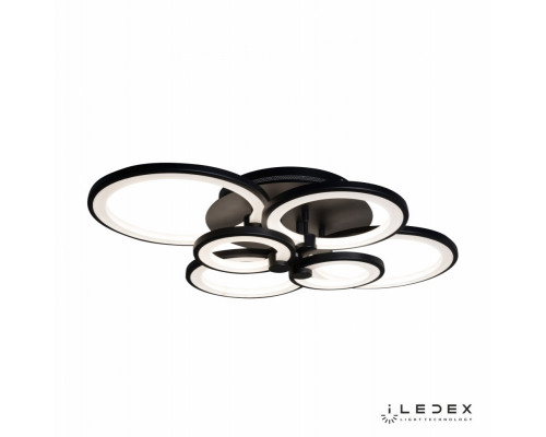 Заказать Накладная люстра iLedex A001/6 BK| VIVID-LIGHT.RU