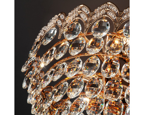 Сделать заказ Накладная люстра Eurosvet 3649/6 золото/прозрачный хрусталь Strotskis| VIVID-LIGHT.RU