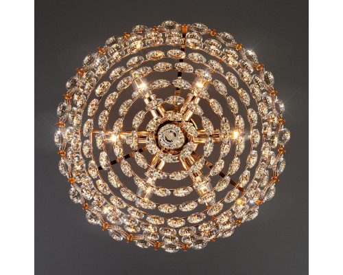 Сделать заказ Накладная люстра Eurosvet 3649/6 золото/прозрачный хрусталь Strotskis| VIVID-LIGHT.RU