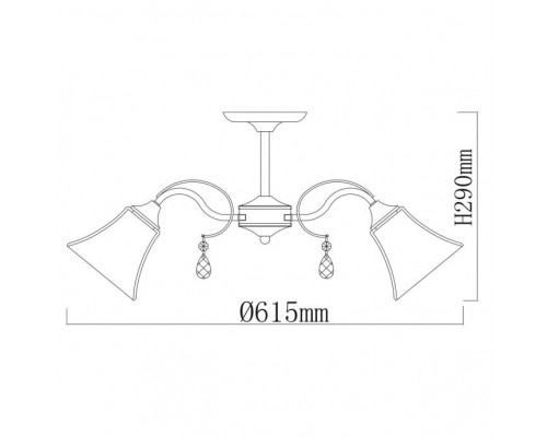 Купить Накладная люстра DeMarkt 106010705| VIVID-LIGHT.RU
