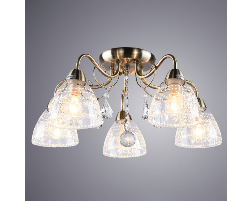 Оформить заказ Накладная люстра ARTE Lamp A1658PL-5AB| VIVID-LIGHT.RU