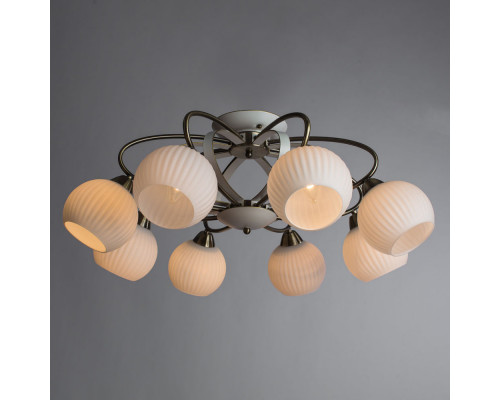 Купить Накладная люстра ARTE Lamp A6342PL-8WG| VIVID-LIGHT.RU