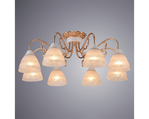 Оформить заказ Накладная люстра ARTE Lamp A7072PL-8WG| VIVID-LIGHT.RU
