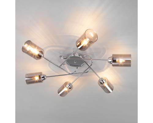 Оформить заказ Накладная люстра Eurosvet 30167/6 хром| VIVID-LIGHT.RU