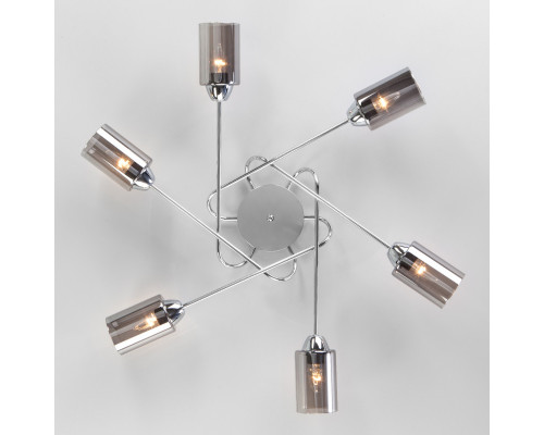 Оформить заказ Накладная люстра Eurosvet 30167/6 хром| VIVID-LIGHT.RU