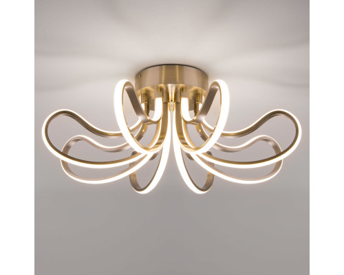 Заказать Накладная люстра Eurosvet 90079/8 сатин-никель| VIVID-LIGHT.RU