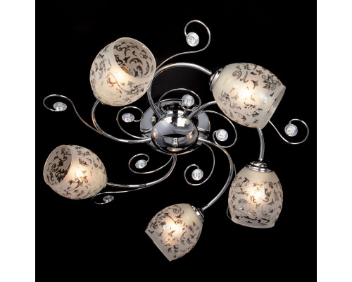 Оформить заказ Накладная люстра Eurosvet 9677/5 хром| VIVID-LIGHT.RU