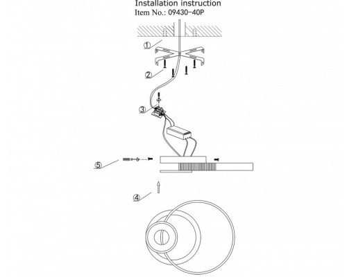 Оформить заказ Накладная люстра Kink Light 09430-40P,19| VIVID-LIGHT.RU