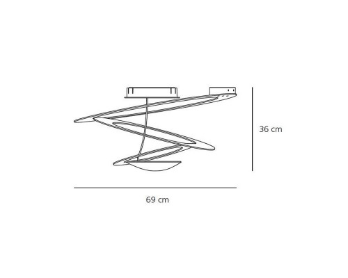Купить Накладная люстра Artemide 1255120A| VIVID-LIGHT.RU