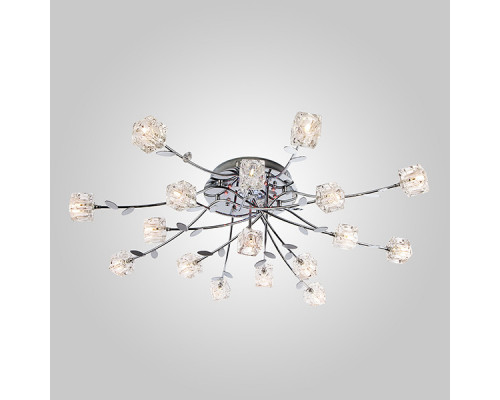 Купить Накладная люстра Eurosvet 80108/17 хром/синий+красный+фиолетовый| VIVID-LIGHT.RU