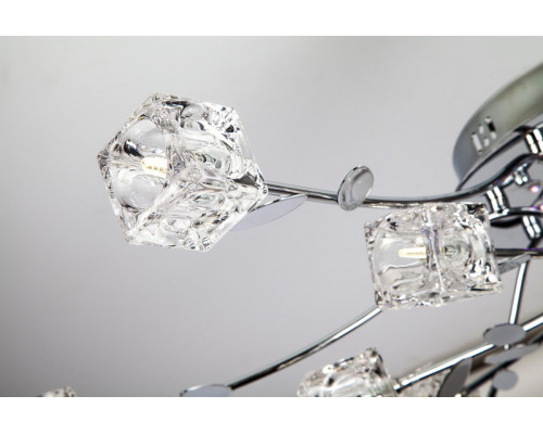 Купить Накладная люстра Eurosvet 80108/17 хром/синий+красный+фиолетовый| VIVID-LIGHT.RU