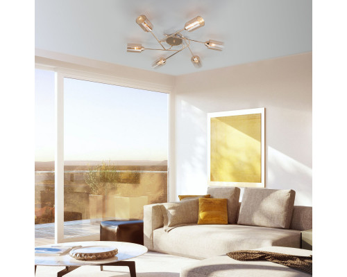 Сделать заказ Накладная люстра Eurosvet 30167/6 золото| VIVID-LIGHT.RU